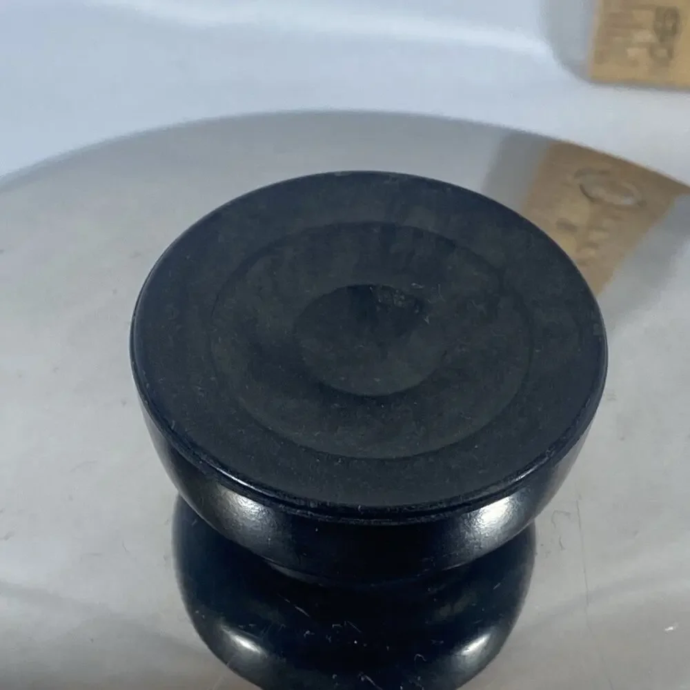 Vintage Revere Ware Stainless Strainer Lid Black Knob 5 1/4” (1 Qt) Replacement